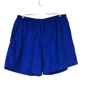LANDS' END - MEN'S LARGE 36-38 - BLUE NYLON BLEND SWIM TRUNKS